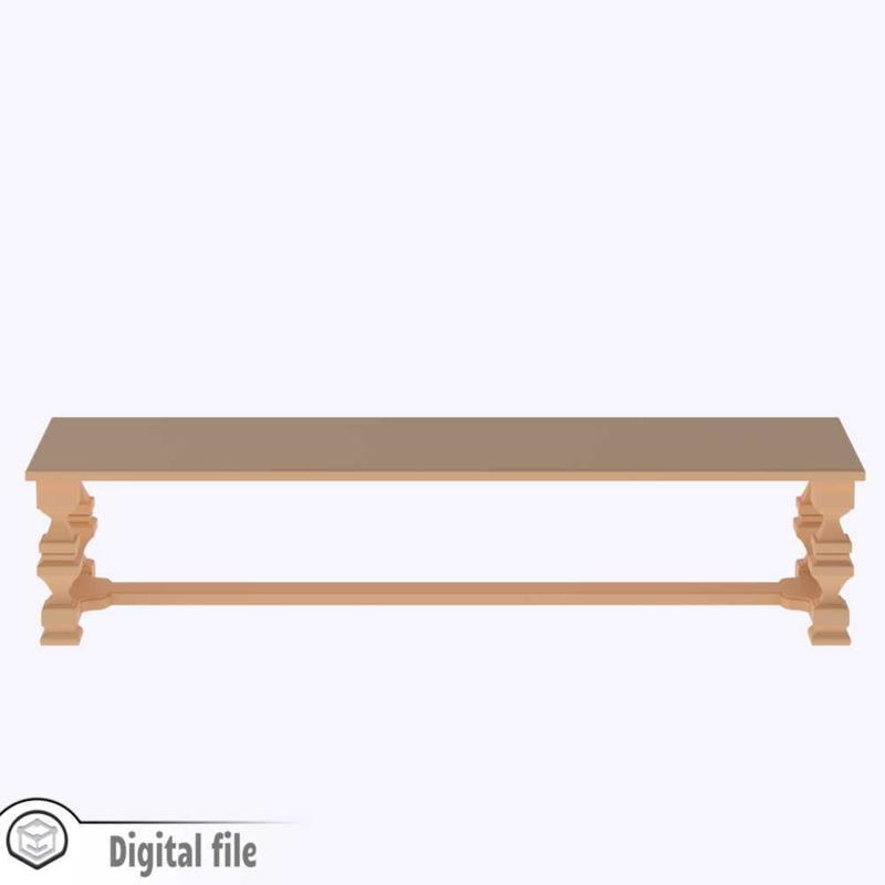 1:12 miniature Table Italian Baroque Style