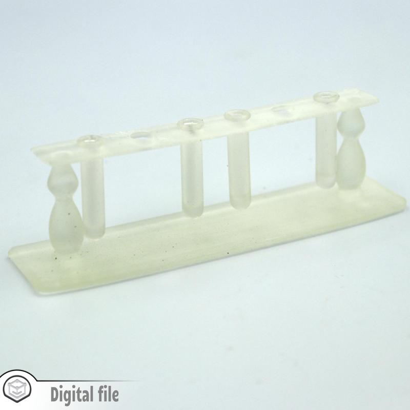 1:12 miniature Chemistry Test tubes with stand