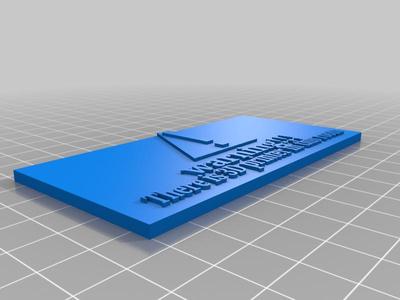 warning!!! there is a 3d printer in this room sign