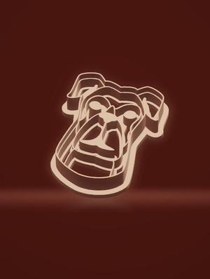 cookie cutter stamp dog face