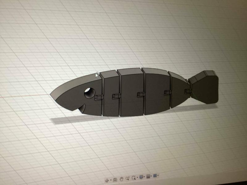 A print in place fish