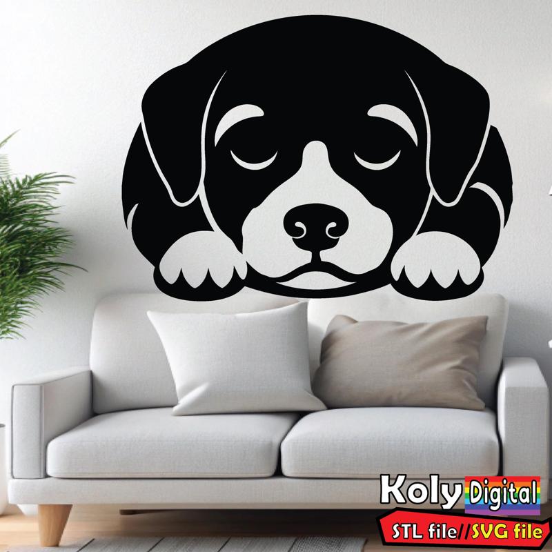 cute dog wall art