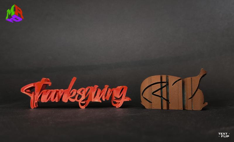 Text Flip - Thanksgiving turkey