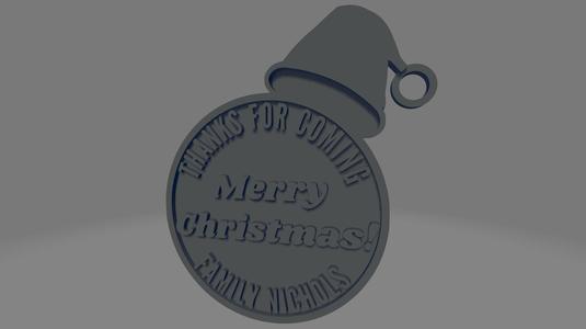 'Merry Christmas' Keychain - Nichols Family Edition, Perfect Holiday Gift!