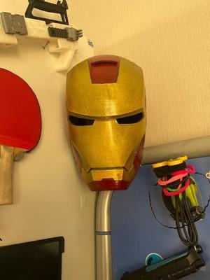 iron man helmet wall mount