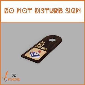 Do Not Disturb Sign