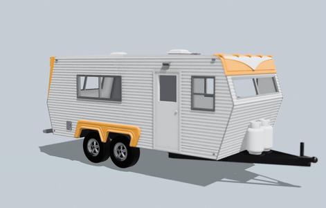 1:18 Scale Camper Trailer