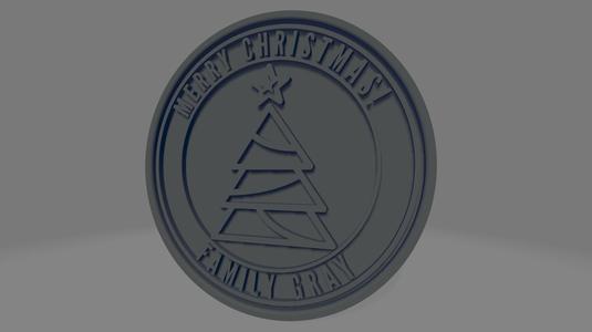 The Gray Family’s Personalized Christmas Coaster - Festive and Unique!