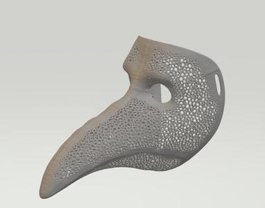Voronoi Plague Doctor Mask