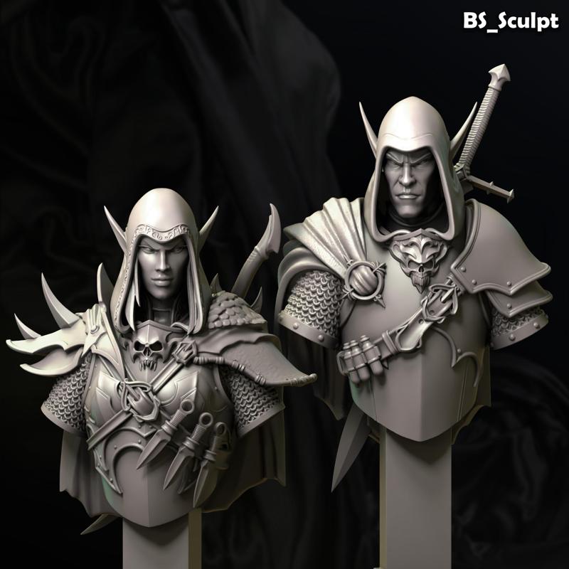 The Shadow Hunters Busts 60 mm