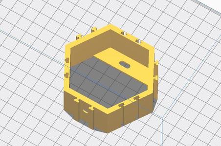 With wall mount hole - Minifigure Hex Display
