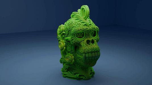 Gorilla Ornamental skull - set