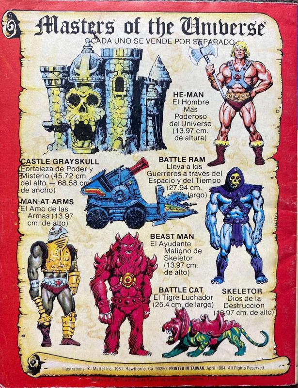 MOTU 7 figures Minicomic Alcalá
