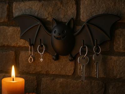 Bat Wall Hanger — Spooky Wall Organizer