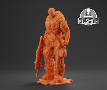 Adam Fenix Soldier Gears of War OT Miniature STL