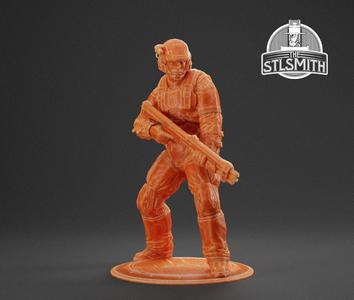UNSC Marine Medic Halo Reach Miniature STL