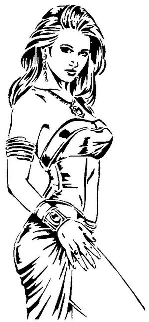 Girl stencil 2