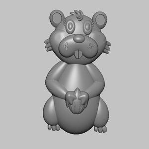 Hamster Relief 3D STL file.