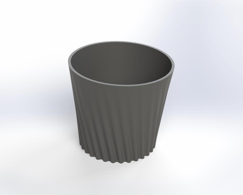 Simple 53x60mm plant pot