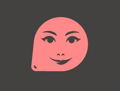 Cute face Stencil