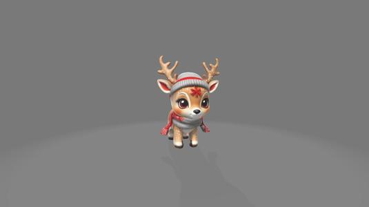 Chibi Christmas Reindeer