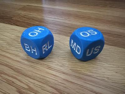 Disc Golf Dice