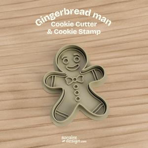 Gingerbread man - Cookie cutter + Stamp