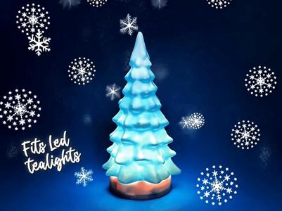 Snowy Xmas Tree Light (For Tealight & RGB Puck)
