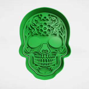Mexican skull dia de muertos halloween