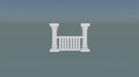3D concrete baluster