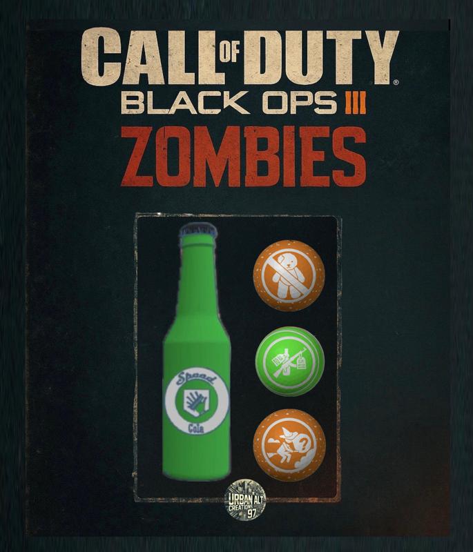 CALL OF DUTY ZOMBIES SPEED COLA BOTTLE PACK + 3 GOBBLEGUMS (BO3)