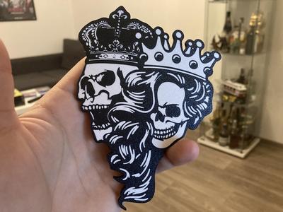 Skull king and queen