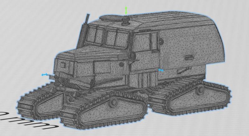 Tucker Sno-Cat Model 1955 scale 1/72