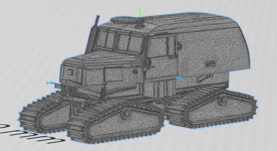 Tucker Sno-Cat Model 1955 scale 1/72