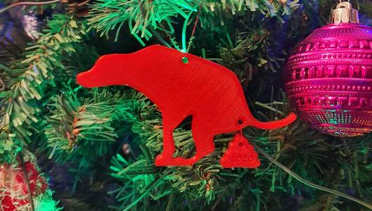 Funny Christmas tree decoration