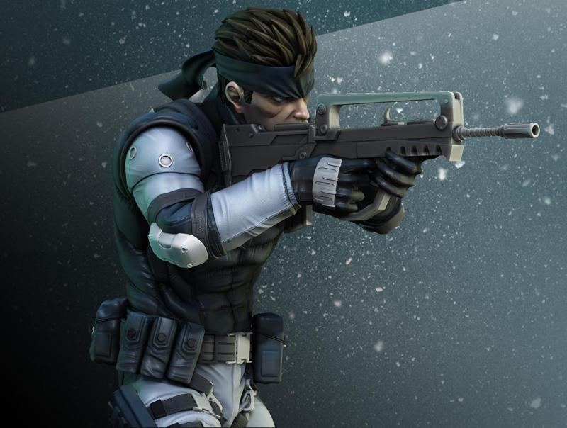 Solid Snake Metal Gear Solid 1 version fan art 3D print model