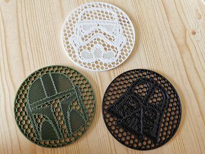 Infill StarWars clipart coasters