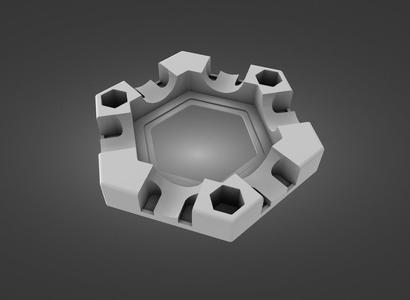 GraviTrax Base Tile with 6 Exits