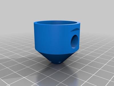 Low-profile air-assist nozzle for laser 