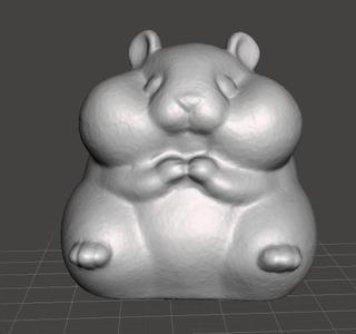 CUTE HAMSTER SITTING PVC FIGURE MODELS GASHAPON TOY SET