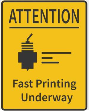 Fast Printing Underway Sign