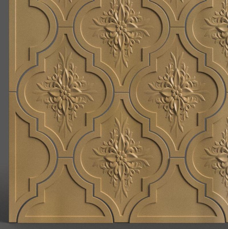 Elegant Tile 3D Model – STL for Wall Art & Home Decoration