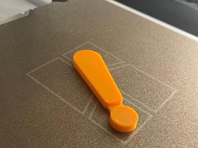Magnetic exclamation mark.
