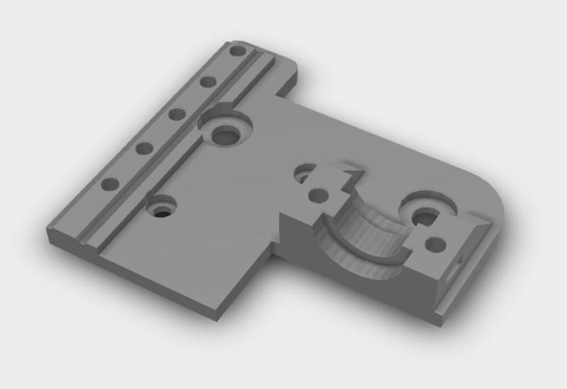 Ender 3 E3D V6(V5) mounting plate with adjustable BL-Touch mount
