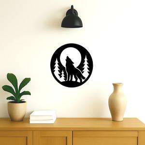 Wolf wall decoration