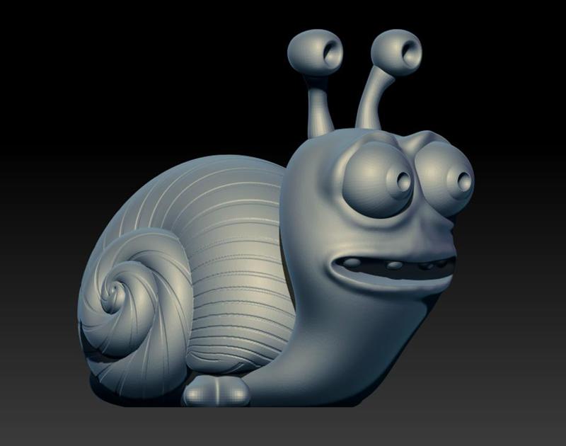 Cute Cartoon Snail