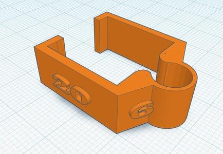 Cable clip for 20 mm square