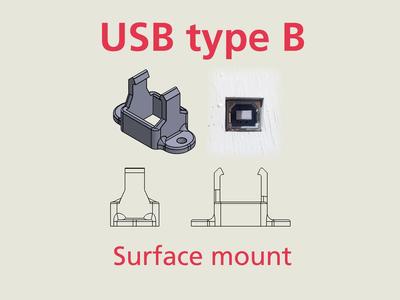 USB type B surface mount for Arduino