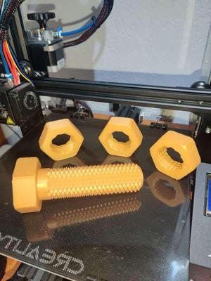 Bidirectional Bolt with Nuts