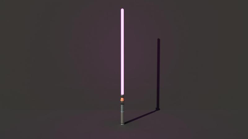 Light saber for miniature or real life size
